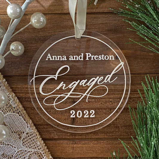 Engaged Christmas Ornament