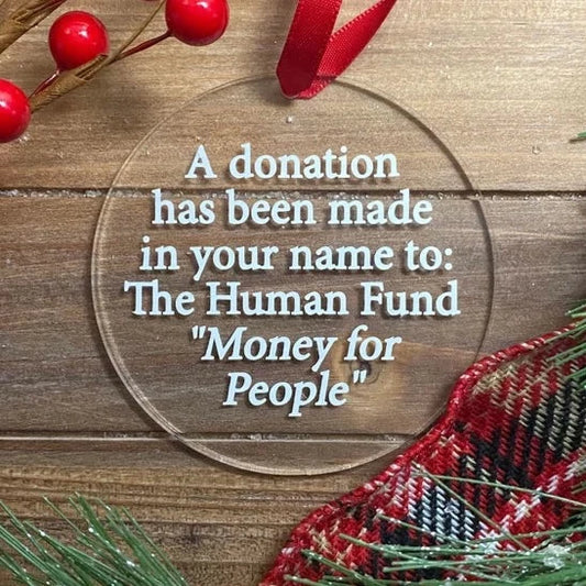 Human Fund Seinfeld Christmas Ornament