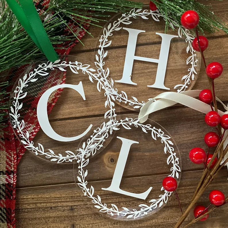 Monogram Christmas Ornament